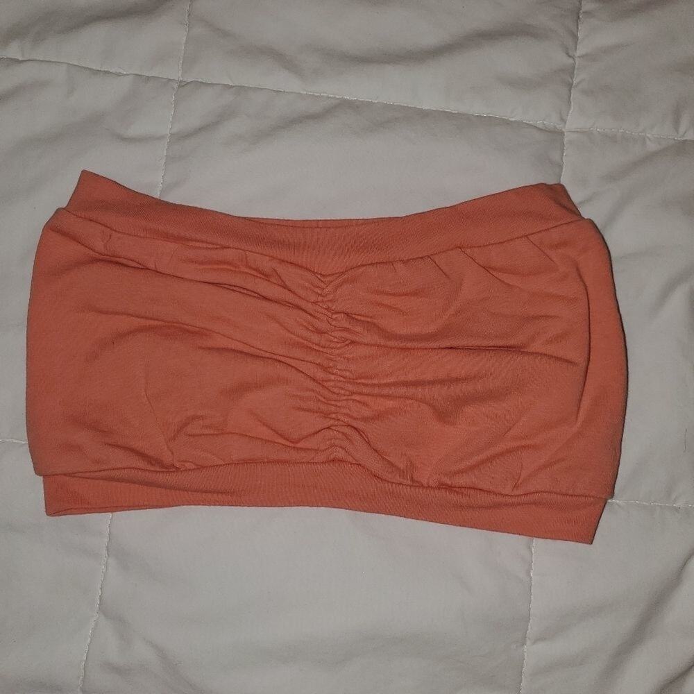 LAmade small orange strapless bra